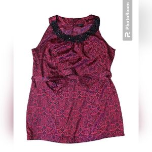 ♥️Nue Options♥️ Beaded Tank with Belt